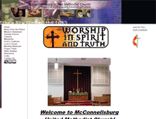 Tablet Screenshot of mcconnellsburgumc.com